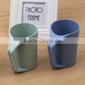 Yiwu Square Top Round Bottom Wheat Straw Coffee Cup thumbnail-2