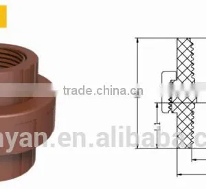 TY High Quality PP Threaded Pipes&fittings FEMALE UNION Eco-friendly Cheap Price Full Size Factory Price List Discount thumbnail-1