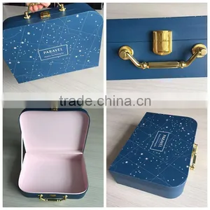 Classical White Children Memory Gift Suitcase Box With Handle thumbnail-6