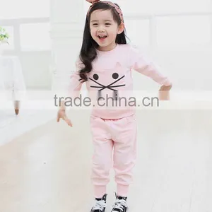 Hot Little Girl Nice Cute Cotton Outfits+pants Clothing Sets for Kids thumbnail-1