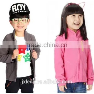 Brand 4-12Y Spring Boys And Girls Cardigan Coat Jacket Kids Pure Color Outfit Kids Clothings Children Polar Fleece Jacket thumbnail-3