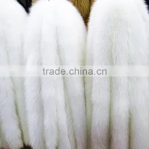 BBG-H-24 Popular Professional Real Fox Fur Trimming Strip Detachable Cheap Fox Fur Collar Hood thumbnail-4