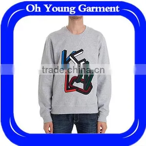 New Design Stylish Streetwear Hip Hop Supreme Sweatshirt Tracksuit Gray Sports Jersey New Model Custom Hoodie Pullover Hoodie thumbnail-1