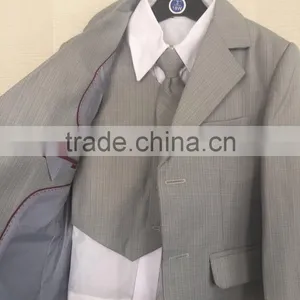 2017 New Style Latest Design China High Quality 3 Piece Cheap TR Boy Suit Factory thumbnail-4