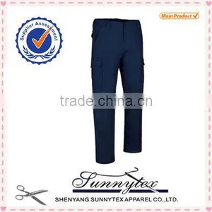 Trousers Polyester Cotton Cheap Casual Mens Chino Pants thumbnail-4