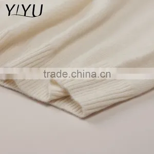 European Casual Style Women Soft White Rollneck Cashmere Knit Sweater thumbnail-4