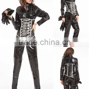 Walson Clothes Apparel Clothes PVC Catwoman Catsuit Jumpsuit Costume Dress UK 8 10 12 14 16 S-L thumbnail-1