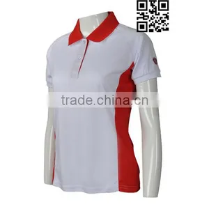 ANSI 100% Cotton White Women Sexy Polo Shirts thumbnail-1