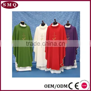 Catholic Church Vestment Wholesale Luxury Pupular Red Choir Robe thumbnail-3