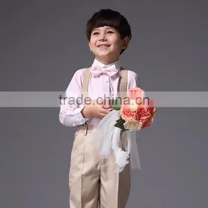 Stylish Boys Overrall Set 2Pcs Ring Bearer Clothes Set For Wedding Boys Formal Suit B-NB-CS905-22 thumbnail-3