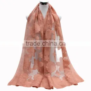 2017 New Arrival Fashion Plain Color Women Hijab Silk Scarf thumbnail-3