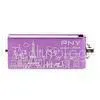 Purple Swivel Mini USB 2.0 Flash Drive 128mb 256mb 512mb thumbnail-1