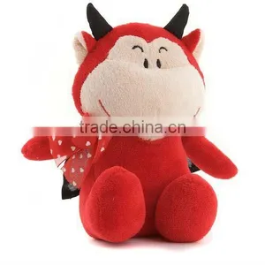 Lovely Animal Cow Shaped Plush Cow for Valentine's Day Toy thumbnail-1