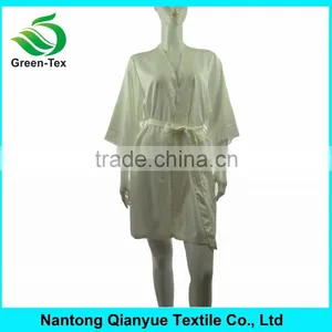 Luxury Noble Matt Satin Lace Kimono Women Robes thumbnail-3