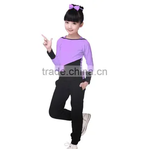 New Spring Girls Hoodies And Pants Boat Neck Long Sleeve Trendy Tracksuits Kids Pullover Sweatshirt Set thumbnail-3