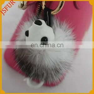 Wholesale Mink Fur Hedgehogs For Bag Key Chain Accessory thumbnail-1