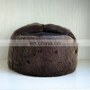 Seal Fur Trapper Leather Fur Hat for Winter Wear thumbnail-1