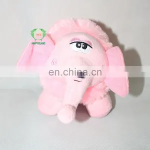 HI Cheap Valentine Pink Plush Elephant , Custom Plush Toys thumbnail-1