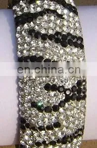 Zebra Design Crystal Bangles thumbnail-1