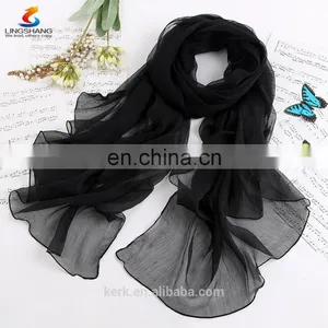 Ladies Spring Floral Muslim Hijab,stereo Embroidery Pattern, Plain Silk Chiffon Shawls,women Scarves thumbnail-4