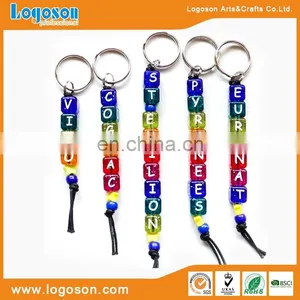 Novelty Logoson Custom Shape Metal Handmade Leather Keychain thumbnail-5