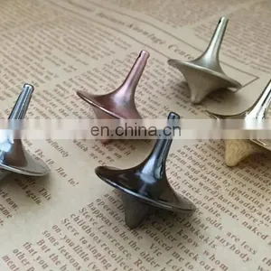 Metal Alloy Spinning Top Key Chain With Logo Spinning Top Toys Keychain Promotional Gifts for Adults and Children thumbnail-3