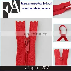Cheap Garment Zipper Plastic Double Color Zippers Large Roll Custom Resin Zipper thumbnail-1