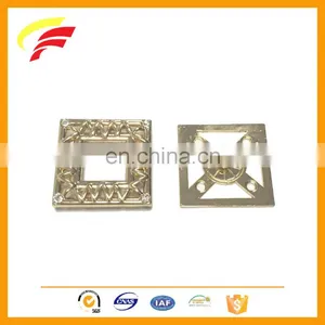 Russian Market Square Shaped Zinc Alloy Two Pieces Snap Button Set for Coat F1201 thumbnail-1