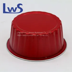 Colorful Aluminum Foil Mini Container Baking Cups With Plastic Lid thumbnail-3