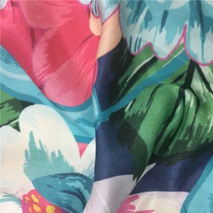 Hot New Pattern Custom Digital Printed 100% Floral Rayon Fabric thumbnail-3