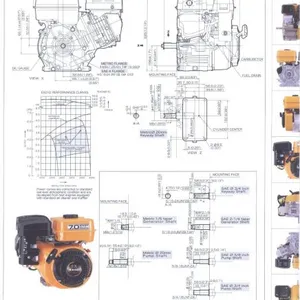 Factory Supply SUBARU Type EX21 7HP Air Cooled Single Cylinder 4 Stroke Gasoline Engine thumbnail-2