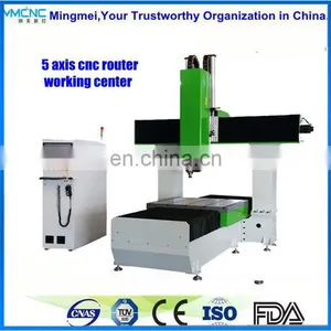 5 Axis 5D CNC Router Machining Center for Cutting,milling Drilling Holes,grooves on Fiberglass,solid Wood,plastic and Aluminium thumbnail-1