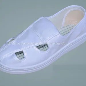 ESD/ Antistatic Cleanroom Canvas 4 Holes Shoes thumbnail-1