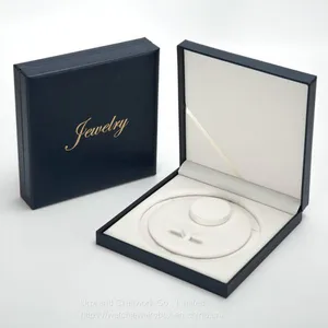 Factory Wholesale Customization Pearl Necklace Jewelry Box Jewelry Ring Necklace and Bracelet Packaging Box thumbnail-4