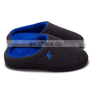 Indoor Outdoor Wholesale Embroidery Original Two-Tone Men's Memory Foam Slipper thumbnail-3