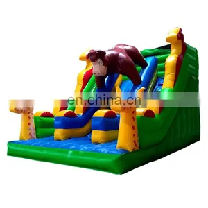Best Price Commercial Inflatable Orangutan Slide Castle House, PVC Inflatable Slide Bouncer Castle For Adult and Kids thumbnail-1