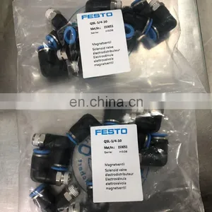 Germany Brand L Connector Fitting QSL-1/4-10 Part No. 153051 thumbnail-1