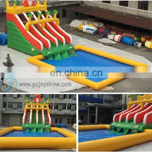 Human Size Water Roller Ball Pools Blow Up Orange Garden Inflatable Swimming Pool For Family thumbnail-4