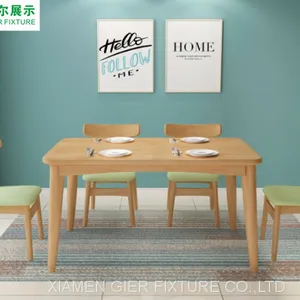 Living Room Home Furniture Elegant Rectangle Wood Dinning Kitchen Table thumbnail-1