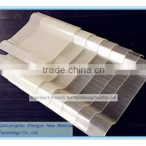 FRP Skylight Roof/workshop Transparent Tile/ Waveform Transparent Tile thumbnail-1