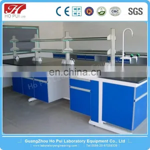 Epoxy Resin Worktop Lab Bench With Reagent Shelf Chemical Resistant Lab Table Lab Furniture thumbnail-6