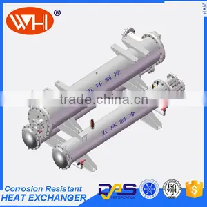 WH Best Quality Shell Type Condenser,water to Refrigerants Heat Exchanger, Condenser thumbnail-6