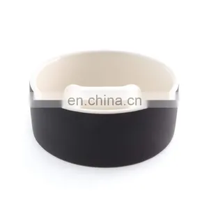 Custom Logo Cute Cheap Personalized Design Outdoor Modern Ceramic Slow Food Dog Eating Water Cats Dogs Bowl thumbnail-2
