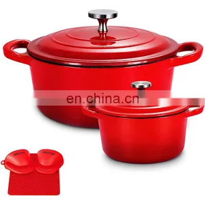 Home Supplies Custom Eco Friendly Wholesale Unique Turkish Food Metal Small Kitchen Non Stick Cast Iron Cook Pots thumbnail-1