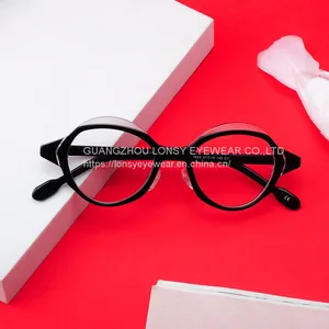 2022 Spectacle Frame Handmade Cellulose Acetate Eyeglass Frame thumbnail-3