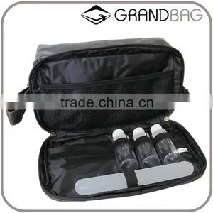 Guangzhou Supplier Leather Toiletry Bag Mens Wash Bag Travel Organizaer Bag thumbnail-1