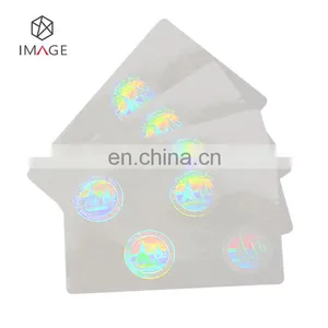 84*52mm Transparent Hologram Lamination Overlay for IDs thumbnail-3