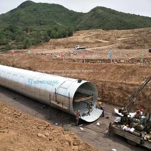Steel Corrugated Pipe Assemble Large Diameter Metal Culvert Pipe Manufacturer thumbnail-3