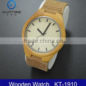 Factory Sale Leather Wooden Watch Bulk Buy From China thumbnail-1