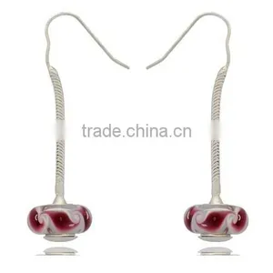 Handmade Crystal Shambhala Ball Dangle Earring Drop thumbnail-5